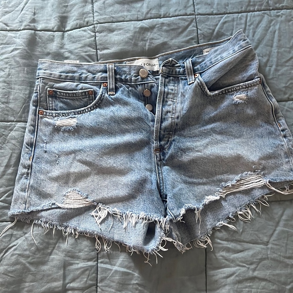 Denim forum boyfriend jean short